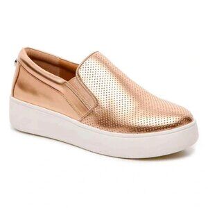 Steve Madden Metallic Rose Gold Genette Slip-On Sneaker